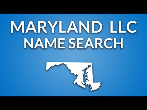 Maryland LLC - Name Search