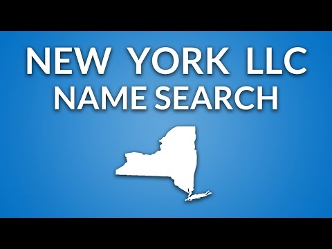 New York LLC - Name Search