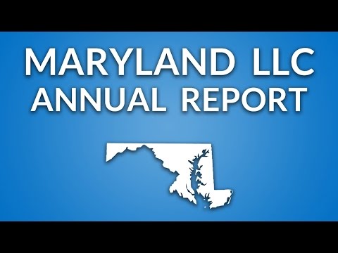 Maryland LLC - Annual Report (Personal Property Tax)