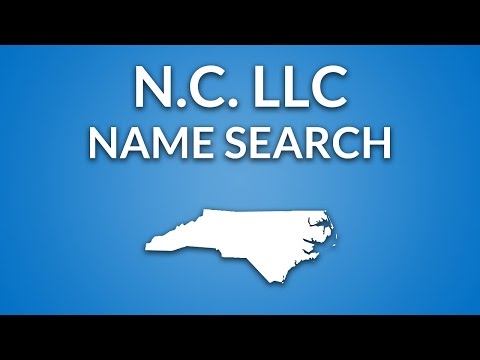 North Carolina LLC - Name Search