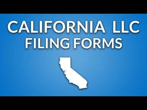 California LLC - Formation Documents