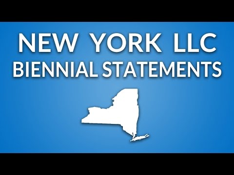 New York LLC - Annual Report (Biennial Statement)