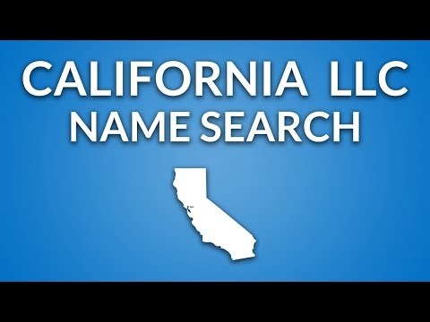 California LLC - Name Search