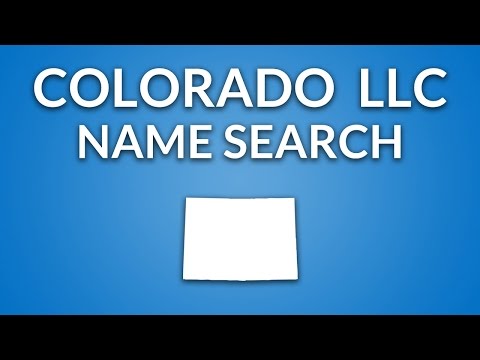 Colorado LLC - Name Search