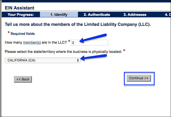 Apply for EIN LLC Online Members