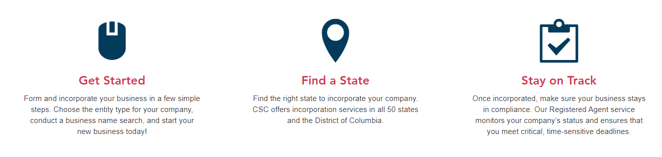 Incorporate.com offers LLC formation services in all 50 states, as well as compliance assistance through their Registered Agent services.