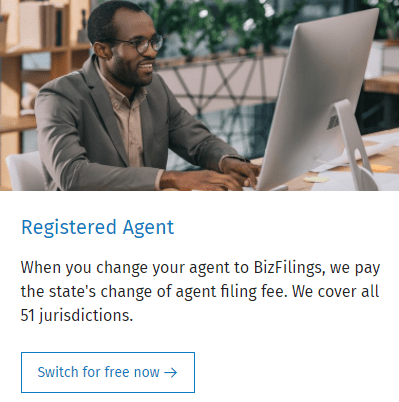 BizFilings offers Registered Agent service in all 51 jurisdictions