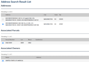 DC HOP Application: Address Information