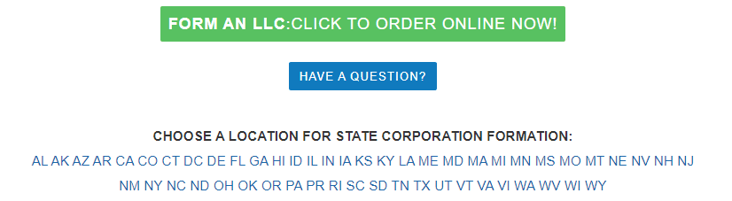 InCorp's Form an LLC by State