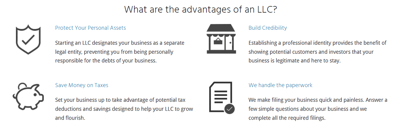 MyCorporation LLC Review: Advantages of forming an LLC include protecting personal assets, saving money on taxes, and building credibility.