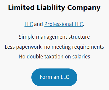 Benefits of forming a Limited Liability Company include simple management structure, less paperwork, no meeting requirements, and no double taxation.