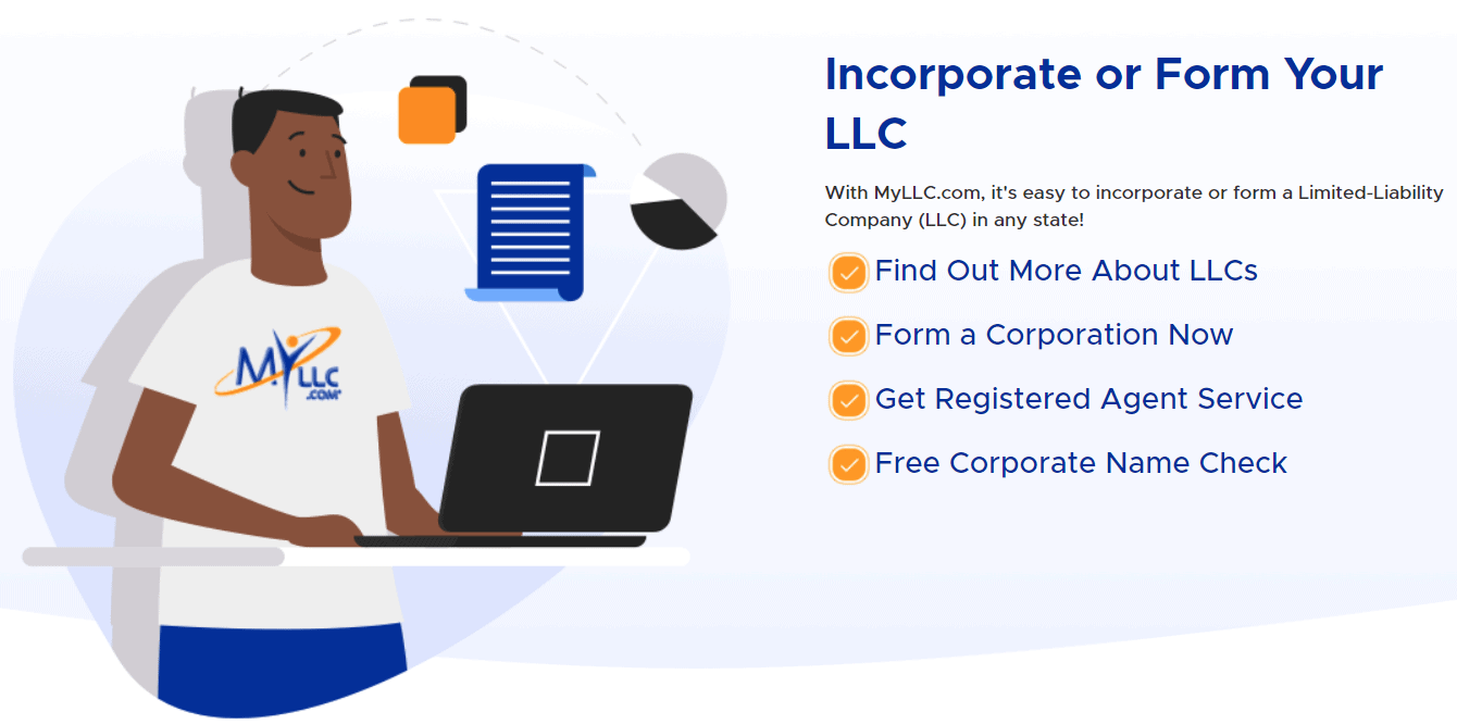 MyLLC can help you form your own LLC in any state.